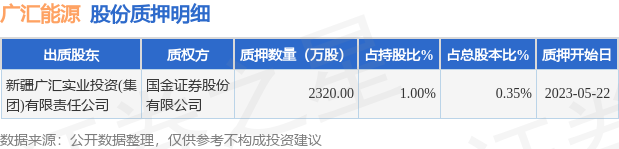 新疆广汇实业投资质押股份_广汇能源股东质押_新疆广汇集团股票代码